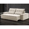 Sofá Bergamo 2,90m Retrátil e Reclinável Veludocristal Areia - Netsofas - 2