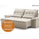 Ver imagem 7 de Sofá Bergamo 2,90m Retrátil e Reclinável Veludocristal Areia - Netsofas