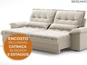 Ver imagem 7 de Sofá Bergamo 2,90m Retrátil e Reclinável Veludocristal Areia - Netsofas