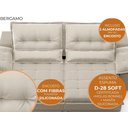 Ver imagem 4 de Sofá Bergamo 2,90m Retrátil e Reclinável Veludocristal Areia - Netsofas