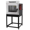Ver imagem 1 de Forno Industrial Turbo Elétrico Venâncio Twister 5 Esteiras Exterior Aço Carbono Interior Inox