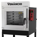 Ver imagem 2 de Forno Industrial Turbo Elétrico Venâncio Twister 5 Esteiras Exterior Aço Carbono Interior Inox