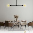 Ver imagem 3 de Luminária de Teto Plafon Tesla Preto 2xe27 Bivolt