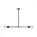 Ver imagem 1 de Luminária de Teto Plafon Tesla Preto 2xe27 Bivolt