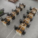 Ver imagem 1 de Estação de Trabalho 20 Lugares Noruega Office 20 Mesas 16 Armários Livreiro - Via Nossa - Off