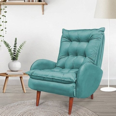 Poltrona Anatomica Pes De Madeira Eloa 