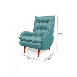Poltrona Anatomica Pes De Madeira Eloa  - 5