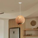 Ver imagem 2 de Luminária Pendente Mabelly em Corda Sisal Natural Palha:branco