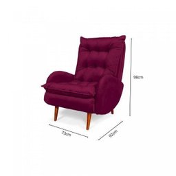 Poltrona Anatomica Pes De Madeira Eloa  - 5