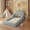 Ver imagem 3 de Cama Colchão Montessoriana Infantil Proteção Lateral Balaqui Cor Cinza Claro