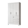 Guarda-Roupa Solteiro 4 Portas 4 Gavetas e 1 com Chave e Pés Sobral - 3
