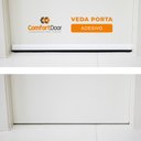 Ver imagem 3 de Veda Porta Borracha Pvc Slim C/ Fita Adesiva 1,30mt Cores::preto