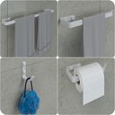 Ver imagem 1 de Kit Acessórios Para Banheiro Branco 4 Peças