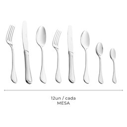 Faqueiro 101 Peças Wolff Avalon de Aço Inox com Caixa - 3