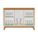 Ver imagem 3 de Buffet Munique 100% Mdf 3 Porta e Pés Estilo Retrô Tuboarte