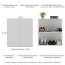 Ver imagem 3 de Sapateira 2 Portas Suspensa Nina Multimóveis V6008