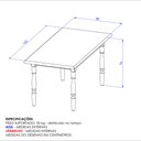 Ver imagem 4 de Mesa de Jantar 160cm Multimóveis Cr20278