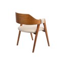 Ver imagem 4 de Cadeira Versalhes Estofada com Encosto Anatômico Luxo Decorativo Tecido:linho Dourado:linho Dourado