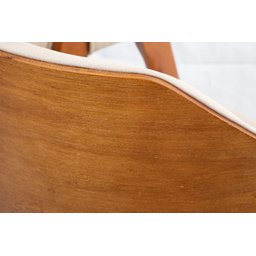 Cadeira Versalhes Estofada com Encosto Anatômico Luxo Decorativo Tecido:Linho Dourado:Linho Dourado - 7