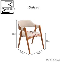 Cadeira Versalhes Estofada com Encosto Anatômico Luxo Decorativo Tecido:Linho Dourado:Linho Dourado - 8