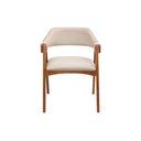 Ver imagem 2 de Cadeira Versalhes Estofada com Encosto Anatômico Luxo Decorativo Tecido:linho Dourado:linho Dourado