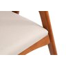 Cadeira Versalhes Estofada com Encosto Anatômico Luxo Decorativo Tecido:Linho Dourado:Linho Dourado - 6