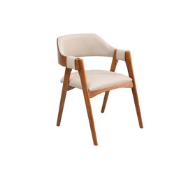 Cadeira Versalhes Estofada com Encosto Anatômico Luxo Decorativo Tecido:Linho Dourado:Linho Dourado - 1
