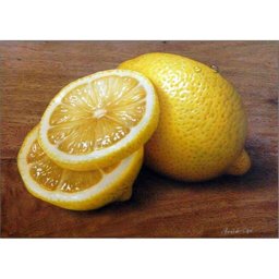 Quadro Frutas em Madeira de Demolição Limão Siciliano - 1