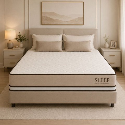 Colchão King Life Sleep Ii Espuma D28 193x203x25cm Bege
