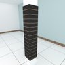 Kit 4 Painel canaletado preto 2 un 34x180 2 un 30x180 paineis canaletados mdf canaletado painel mdf - 1