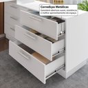 Ver imagem 2 de Escrivaninha em L Crrui-ESC006 Moderno 6 Gavetas MDP Branco Multimóveis