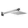 Ducha Chuveiro 20x20 Slim Inox Com Braço 38 Cm - 1