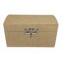 Ver imagem 4 de Baú Baulado Mdf Liso G 34X24X18 Fecho/Dobradiça Metal