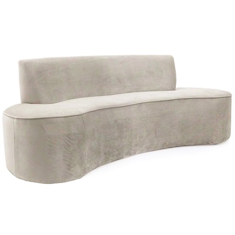 Sofá 3 Lugares 150cm Mônaco Veludo Perfectly Pale - Nexta Casa