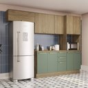 Ver imagem 1 de Armário de Cozinha Modulada Completa Reta 5 Peças 2,70m 294 Botanic Kappesberg
