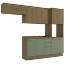 Ver imagem 2 de Armário de Cozinha Modulada Completa Reta 5 Peças 2,70m 294 Botanic Kappesberg