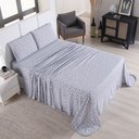 Ver imagem 3 de Jogo de Cama Lençol Pratik Poá Casal 4 Peças - Cinza- 100% Algodão