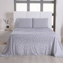 Ver imagem 4 de Jogo de Cama Lençol Pratik Poá Casal 4 Peças - Cinza- 100% Algodão