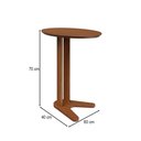 Ver imagem 3 de Mesa de Canto 60cm 100% MDF Pinhão - Dalla Costa