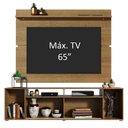 Ver imagem 5 de Rack Madesa Cancun e Painel para Tv até 65 Polegadas - Rustic/rustic/branco
