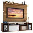 Ver imagem 3 de Rack Madesa Cancun e Painel para Tv até 65 Polegadas - Rustic/rustic/branco