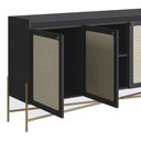 Ver imagem 6 de Balcão Aparador Buffet 3 Portas 180cm Arlo A10 Nero/dourado - Mpozenato