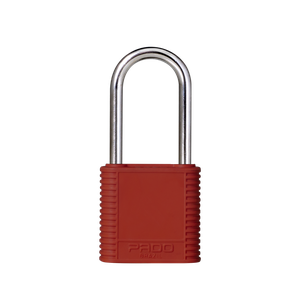 Cadeado Pado Abs Bloqueio 42mm Haste de Aço - Vermelho