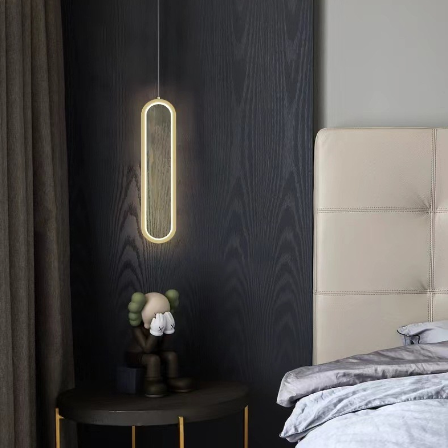 Luminária de Teto para Quarto Pendente Led Moderna Lustre para Cabeceira, Corredor