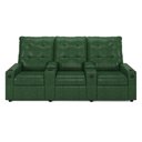 Ver imagem 3 de Poltrona do Papai Reclinável Cinema 3 Lugares Manual Baú Usb Haifa F05 Facto Verde Musgo -lyam Decor
