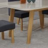 Mesa de Jantar Tampo Mdf e Vidro 1,20m X 0,80m Naturale Firenze Bom Pastor - 2