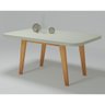 Mesa de Jantar Tampo Mdf e Vidro 1,20m X 0,80m Naturale Firenze Bom Pastor - 1