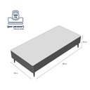 Ver imagem 5 de Base Sommier Marrom Solteiro 88x188x23cm - 1051611877 - Ortobom Base Sommier Marrom Solteiro 88x188x