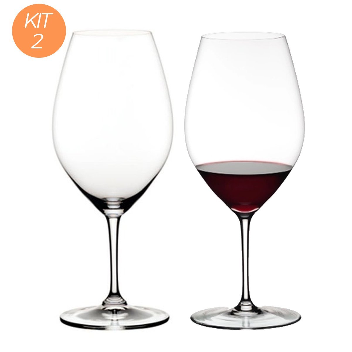 Kit 2 Taças de Cristal Riedel Ouverture Gin Vinho Copo 995ml - 2