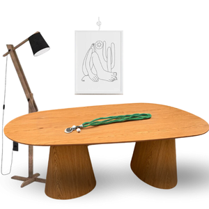 Mesa de Jantar Organica Tripper em Freijo 220x122cm Modelar Art Modelar Art Moveis
